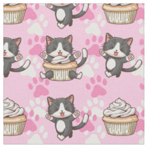Cute Cats Fabric Stof