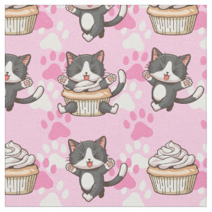 Cute Cats Fabric Stof