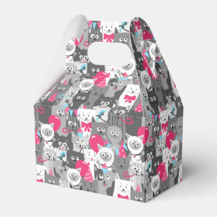 Cute Cats Favor Box Bedankdoosjes