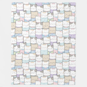 Cute Cats Fleece Blanket Deken