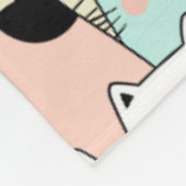 Cute Cats Fleece Blanket Deken (Hoek)