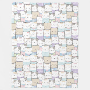 Cute Cats Fleece Blanket Deken