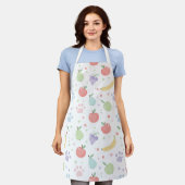 Cute Cats & Fruits Pattern Apron | Fun Kitchen  Schort (Gedragen)