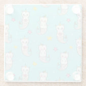 Cute Cats Glass Onderzetter (Achterkant)