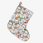 Cute Cats Grote Kerstsok (Voorkant (Hangend))