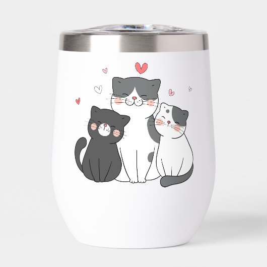 cute cats group | cat lover design | buy now (Voorkant)
