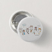 Cute Cats Hanging Button  (Voorkant /achterkant)