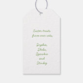 Cute Cats Happy Easter Gift Label Cadeaulabel (Achterkant)