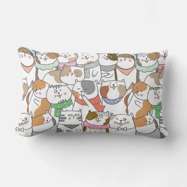 Cute Cats Kussen (Voorkant)