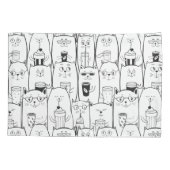 Cute Cats Kussensloop (Achterkant-Links)