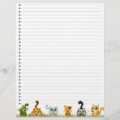 Cute Cats Lined Letterhead (Voorkant)