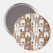 Cute Cats Magneet (Voorkant / Achterkant)