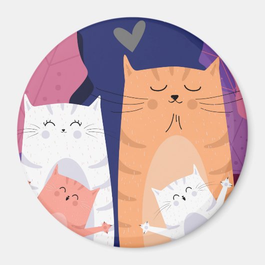 Cute Cats Magneet (Voorkant)