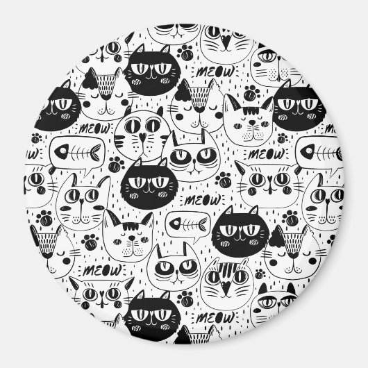 Cute Cats Magneet (Voorkant)