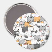 Cute Cats Magneet (Voorkant / Achterkant)