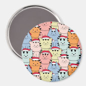 Cute Cats Magneet (Voorkant / Achterkant)