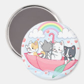 Cute Cats Magneet (Voorkant / Achterkant)