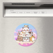 Cute Cats Magnet Magneet (Insitu (Vaatwasser))