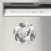 Cute Cats Magnet Magneet (Insitu (Vaatwasser))