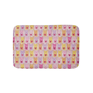 Cute Cats met liefhebbende harten Badmat