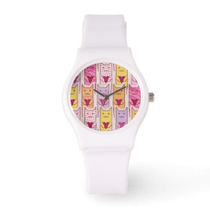 Cute Cats met liefhebbende harten Horloge