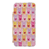 Cute Cats met liefhebbende harten Incipio iPhone Portemonnee Hoesje (Voorkant Agenda)