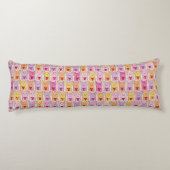 Cute Cats met liefhebbende harten Lichaamskussen (Achterkant)