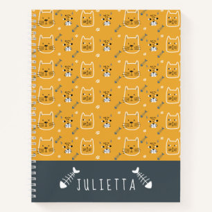 Cute Cats Modern Patroon Notitieboek