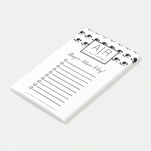 Cute Cats Monochrome Black en White Post-it® Notes (Schuin)