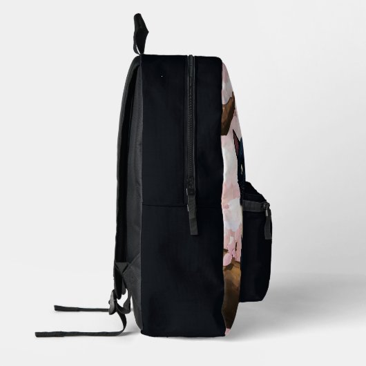 Cute Cats on the Cherry Blossom Tree Bedrukte Rugzak (Links)