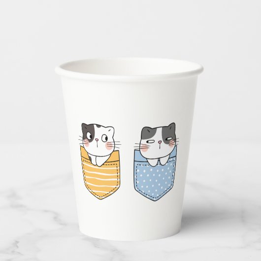 Cute Cats Papieren Bekers (Voorkant)