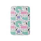 Cute Cats Pattern Badmat (Voorkant Verticaal)