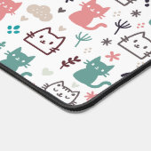 Cute Cats Pattern Bureaumat (Hoek)