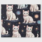 Cute Cats Pattern Cadeaupapier (Vlak)