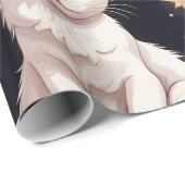 Cute Cats Pattern Cadeaupapier (Rol Hoek)