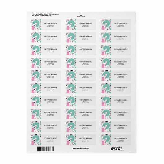 Cute Cats Pattern Etiket (Full Sheet)