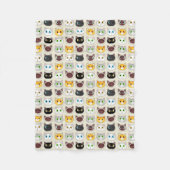 Cute Cats Pattern Fleece Deken (Voorkant)