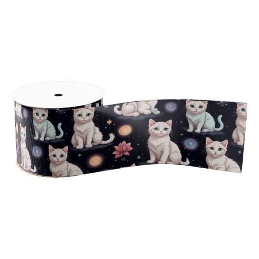 Cute Cats Pattern Grosgrain Lint (Spoel)