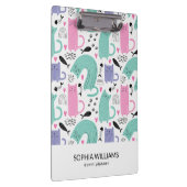 Cute Cats Pattern Klembord (Rechts)