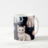 Cute Cats Pattern Koffiemok (Voorkant rechts)