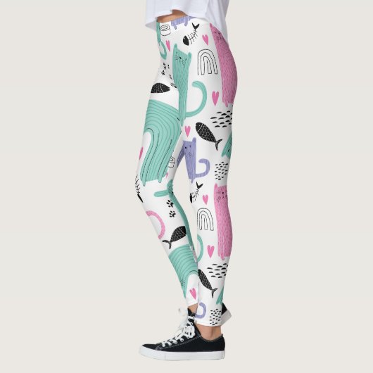 Cute Cats Pattern Leggings (Links)