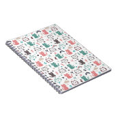 Cute Cats Pattern Notitieboek (Rechterzijde)