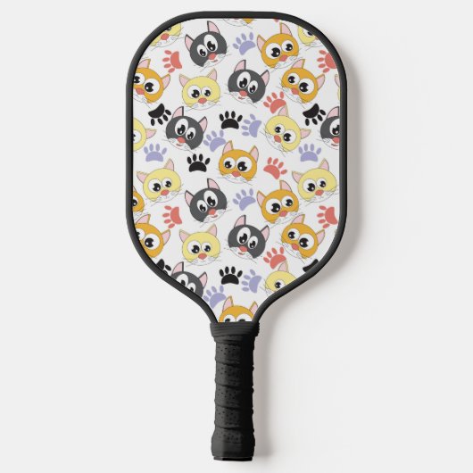 Cute Cats Pattern Pickleball Paddle (Achterkant)