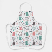 Cute Cats Pattern Schort (Voorkant)