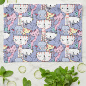 Cute Cats Pattern Theedoek (Gevouwen)