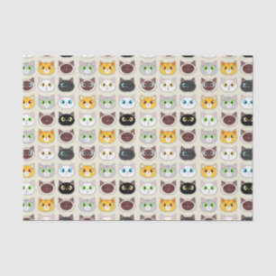 Cute Cats Pattern Tissuepapier
