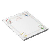 Cute Cats Personnalisé Mitzvah Notes Bloc-notes (Incliné)