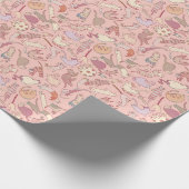 Cute Cats roze Cadeaupapier (Hoek)