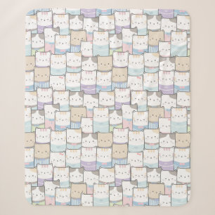 Cute Cats Sherpa Blanket Deken