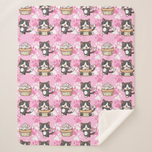 Cute Cats Sherpa Blanket Deken